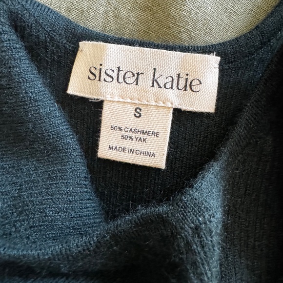 Sister Katie Anne Hathaway Forest Green Cashmere Yak Bodysuit - Picture 10 of 10